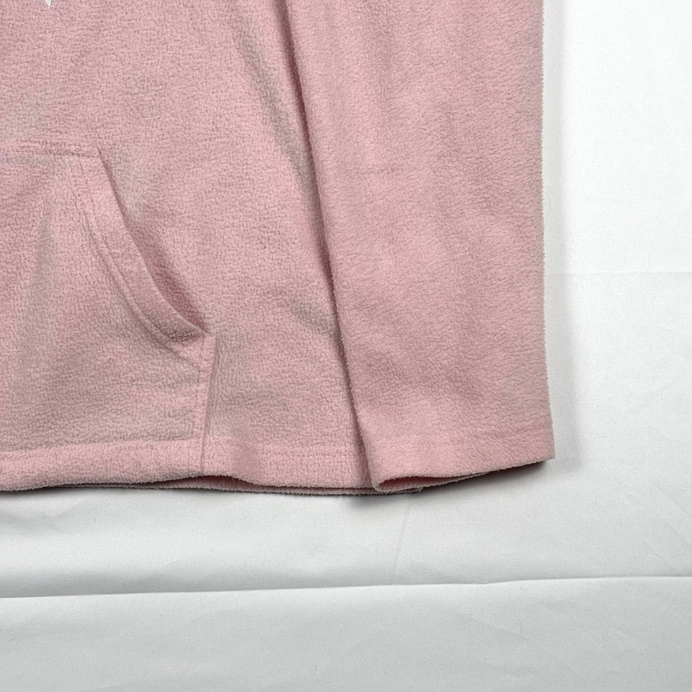 Disney Tinker Bell Pink Fleece Full Zip Womens Fleece Jacket Cardigan Sweater XL - Picture 5 of 12